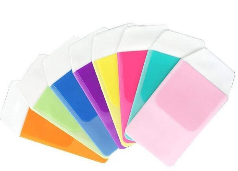 VASANA 6PCS Assorted Colors Practical Multi-Purpose Heavy Duty PVC Pocket Protector School Hospital Office Supplies for Pen Leaks Shirts Lab Coats Pants (Color Random) - Image 1